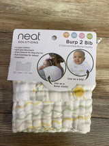 NEW Neat Solutions Burp 2 Bib Convertible Burp Cloths