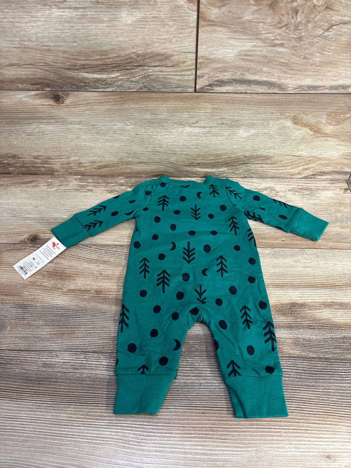 Cat & Jack Polka Dot Coverall Green sz Newborn