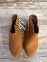 NEW Cat & Jack Girls' Opal Zipper Booties Cognac Sz 13c