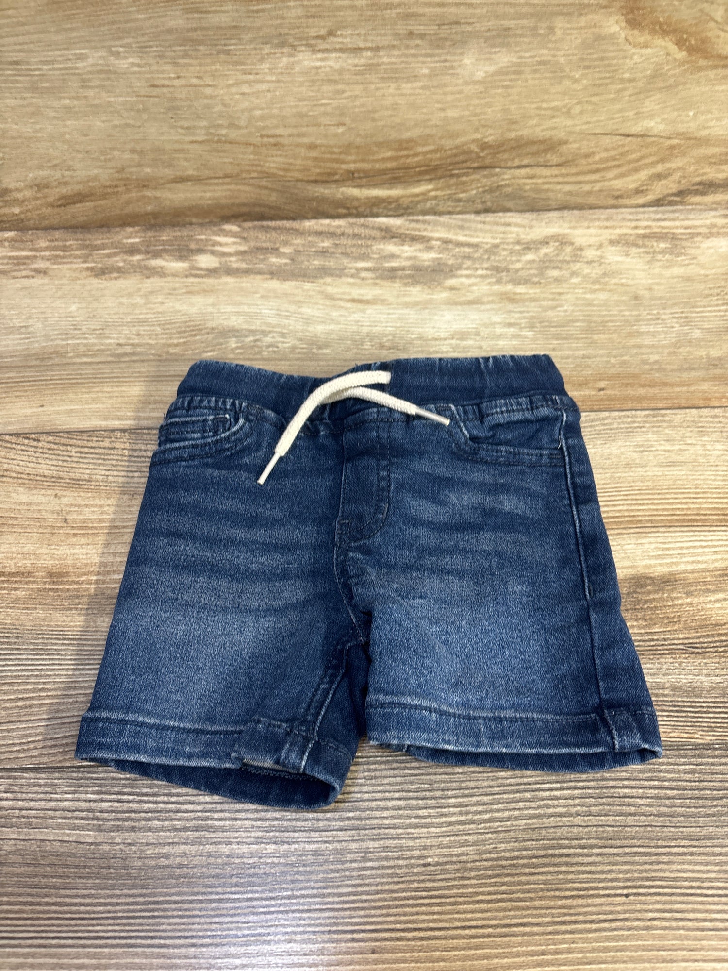 Okie Dokie Drawstring Jean Shorts Blue sz 12m