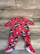 Disney Junior Minnie Mouse Blanket Sleeper Red sz 12m