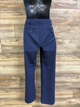 NWOT Three Seasons Maternity Straight Leg Woven Dress Pants Blue sz Small