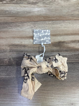NEW Kate Quinn Stretchy Bow Headband in Neutral Teddy Bear sz 0-6m