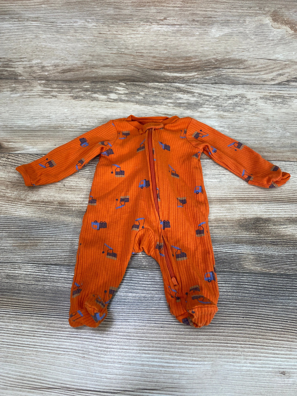 Carter's Construction Sleeper Orange sz Preemie