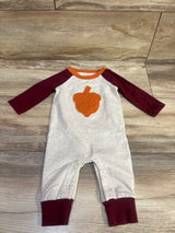 Cat & Jack Raglan Acorn Coverall Burgundy sz 0-3m
