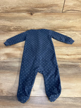 Carter's Polka Dot Blanket Sleeper Blue sz 9m - Me n Mommy To Be