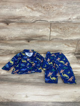 Mon Petit 2pc Dinosaur Pajama Set Blue sz 18m