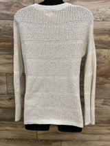 Isabel Maternity Chunky Knit Sweater White sz Medium