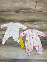 NEW Amazon Essentials x Disney Minnie Mouse 2pk Sleepers Pink sz Preemie