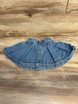 Shein Pleated Denim Skirt Blue sz 12-18m