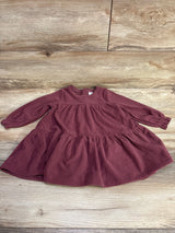 Modern Moments Ribbed Layered Dress Berry sz 18m