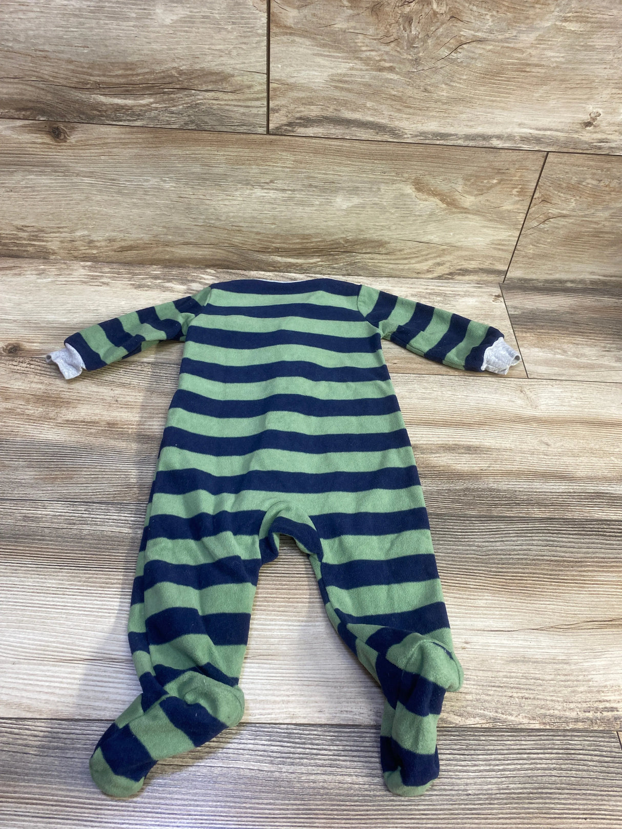 Carter's Striped Blanket Sleeper Green sz 6m