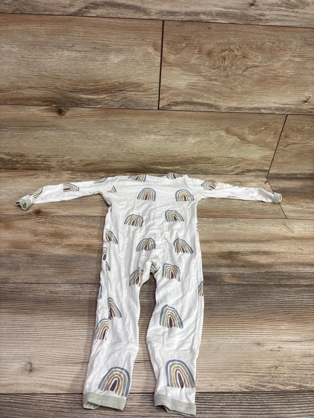 Kyte Baby Bamboo Footless Snap Sleeper White sz 12-18m