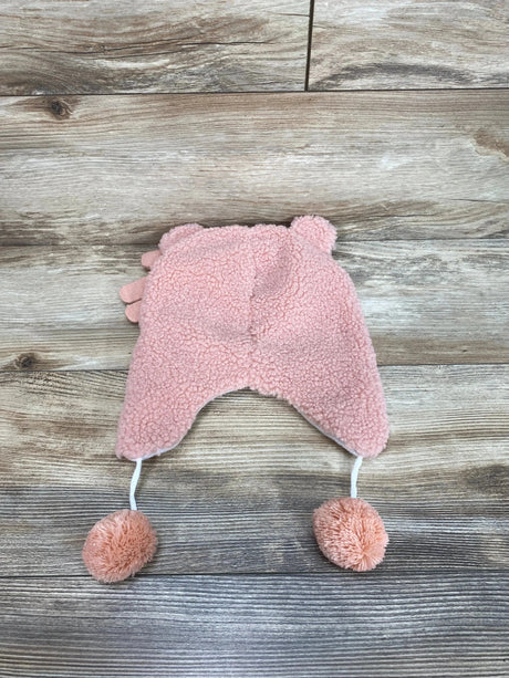 NEW Kid's Winter Hat & Gloves Set - Bear Pink OSFM