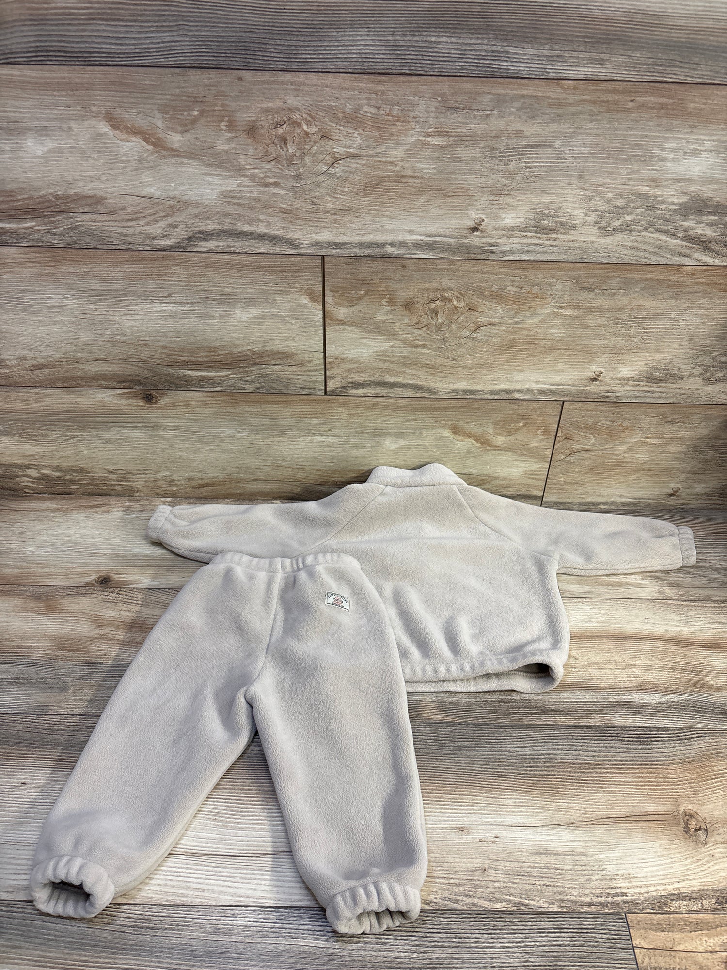 Zara 2pc Polar Fleece Matching Set Tan sz 18m