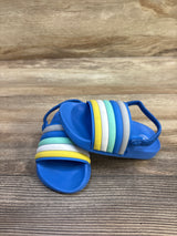 Wonder Nation Slide Sandals Blue sz 5-6c