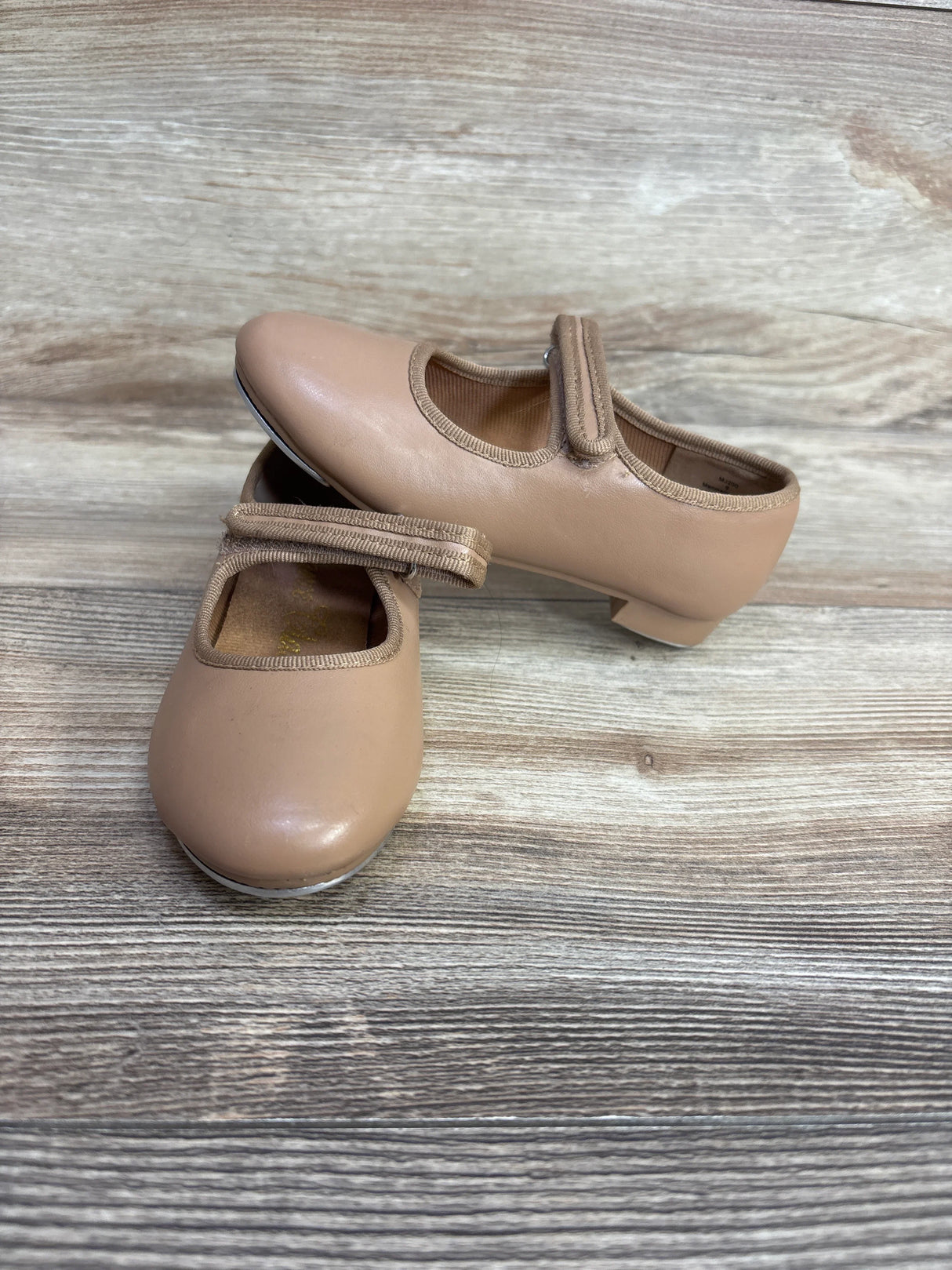 Dance Class Tap Shoes Tan sz 9c