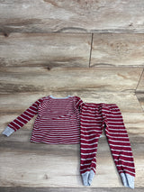 Carter's 2pc Striped Long Sleeve Shirt & Pants Set Burgundy sz 24m