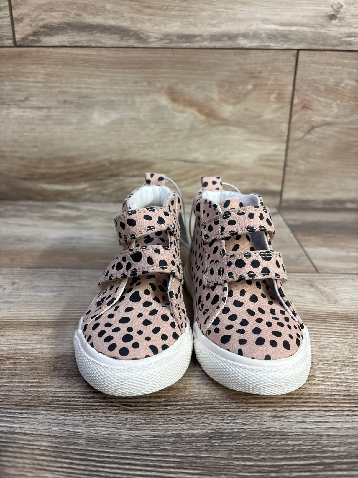 NEW Cat & Jack Lucky Leopard High-Top Sneakers Beige sz 5c