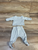 Just One You 2pc Striped Shirt & Bottoms Set White sz Preemie