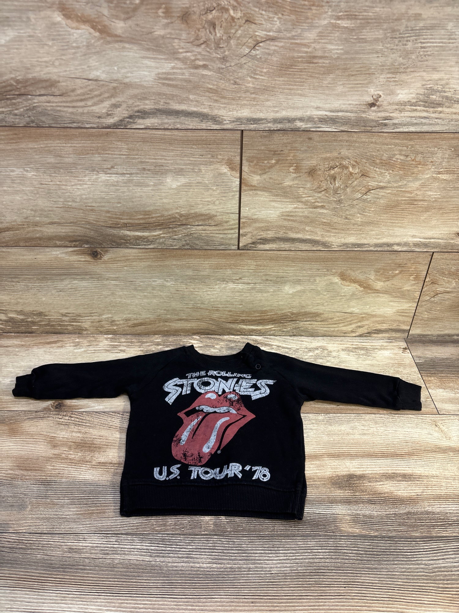 The Rolling Stones Pullover Sweatshirt Black sz 12m