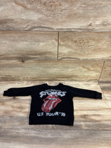 The Rolling Stones Pullover Sweatshirt Black sz 12m