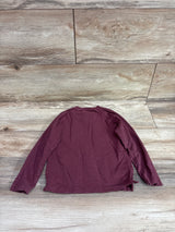 First Wave Long Sleeve Henley Shirt Maroon sz 2/3T