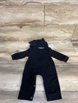 Skeleton Coverall & Bat Hat Set Black sz 3-6m
