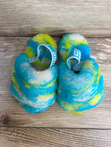 UGG Todder's Fluff Yeah Marble Oasis Blue/Sulphur Sz 7c