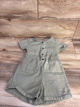 Old Navy Button-Up Shortie Romper Green sz 5T