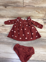 Just One You 2pc Corduroy Dress & Bloomers Set Brown sz 9m