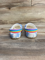 Crocs Classic Clogs Rainbow Cloud Print sz 8c - Me n Mommy To Be