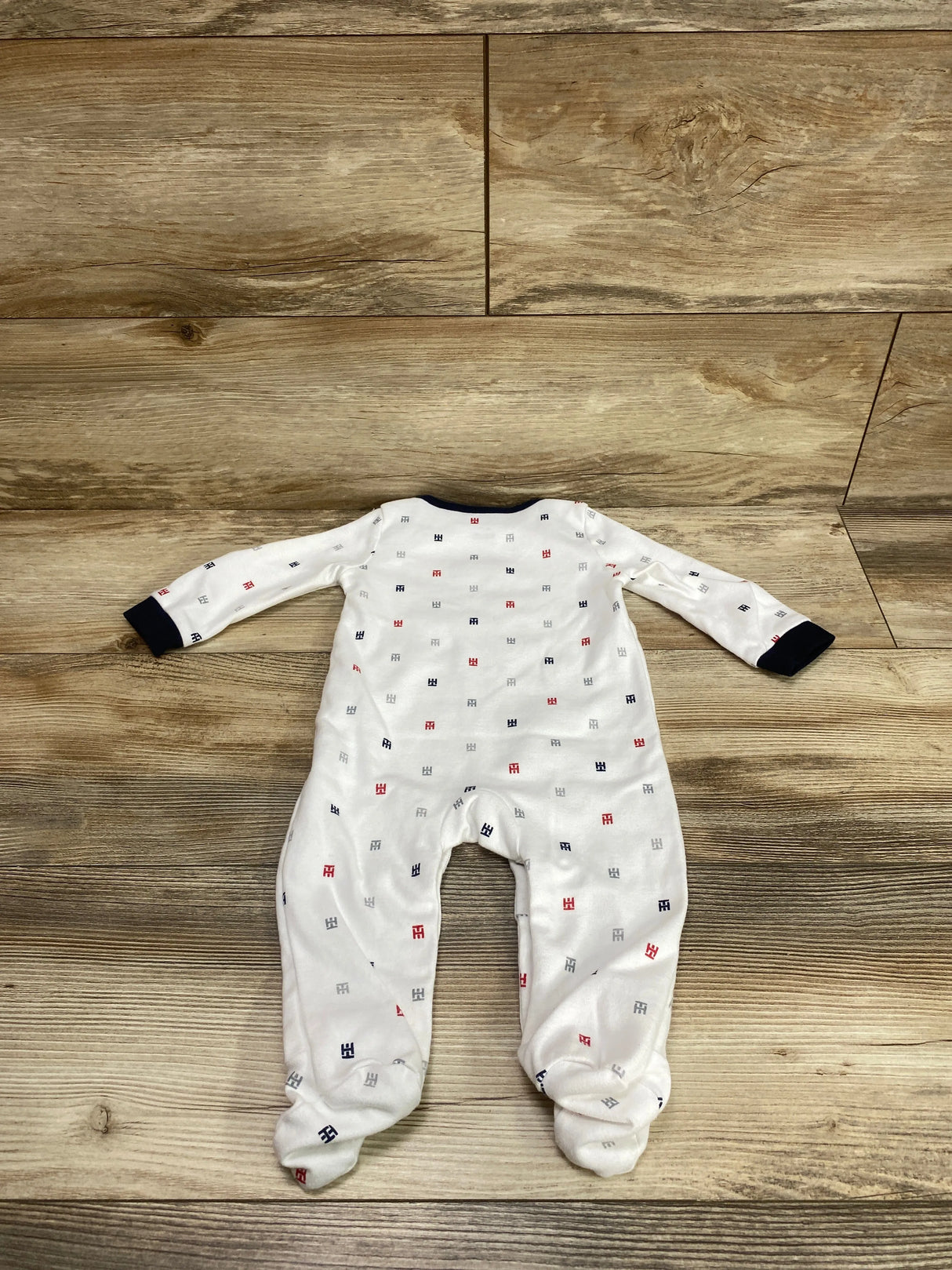 Tommy Hilfiger Logo Footed Coverall White sz 6-9m