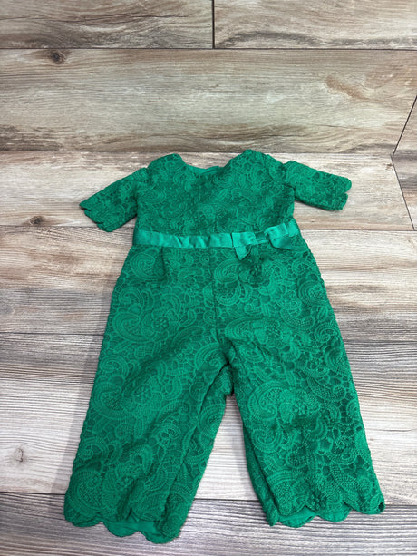 Emerald green lace special occasion jumpsuit for infants by Me n Mommy To Be