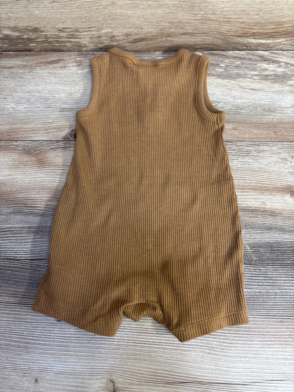 Old Navy Ribbed Henley Romper Brown sz 18-24m - Me n Mommy To Be