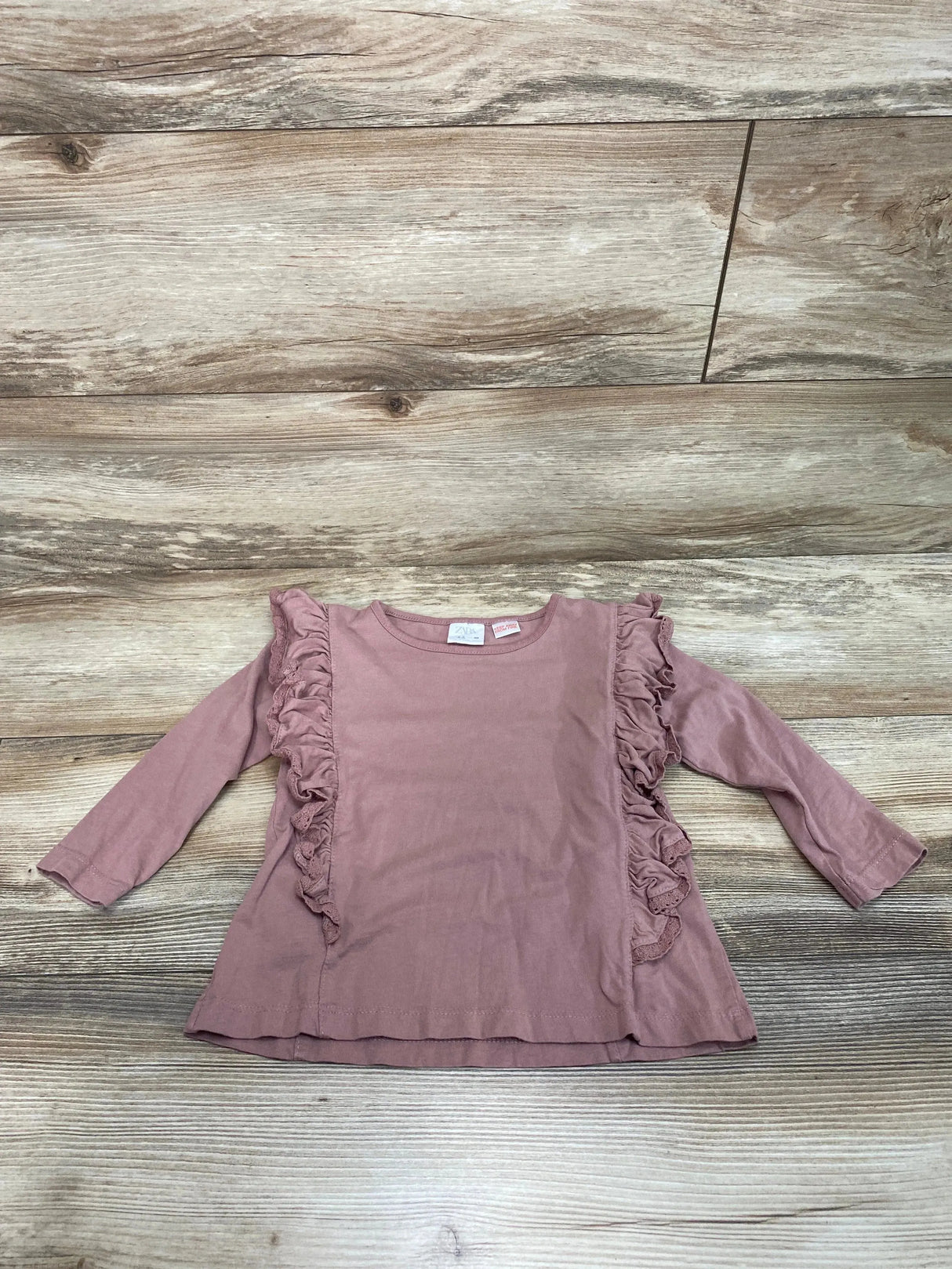 Zara Ruffle Shirt Pink sz 2-3T