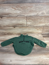 Shein New York 1/4 Zip Fleece Pull Over Green sz 18-24m
