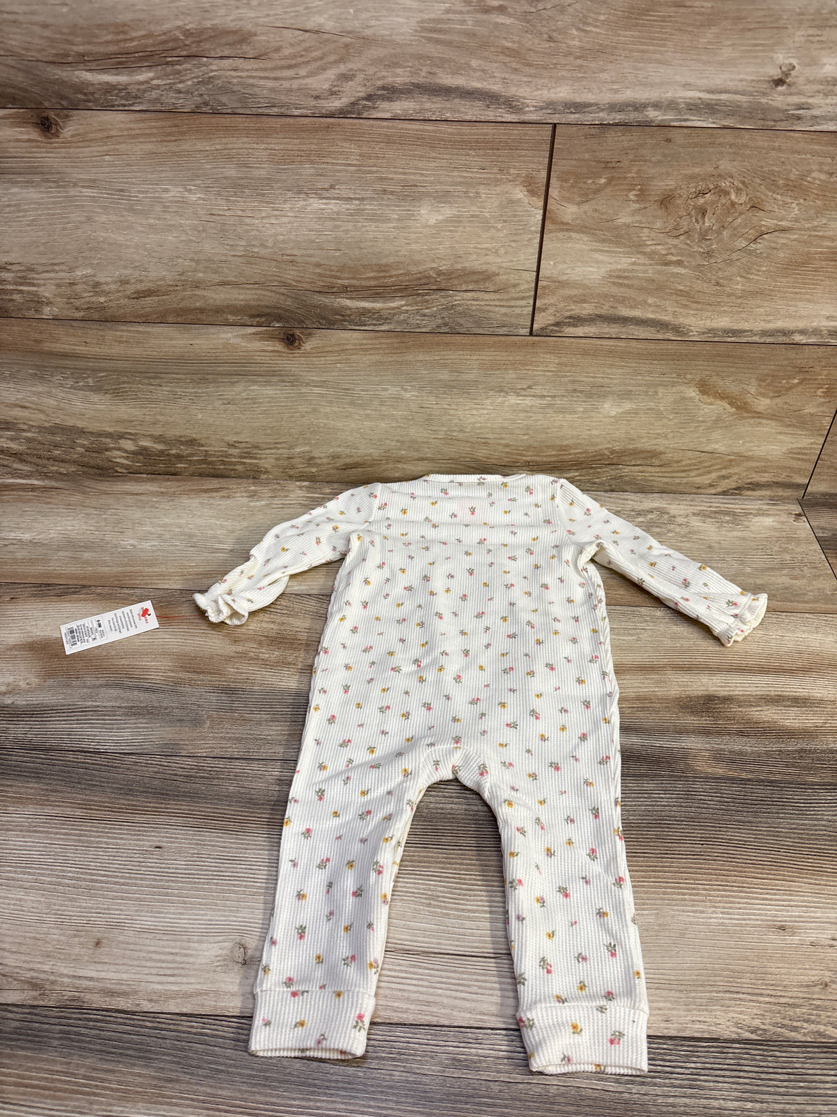 NEW Cat & Jack Waffle Knit Coverall Ivory sz 6-9m