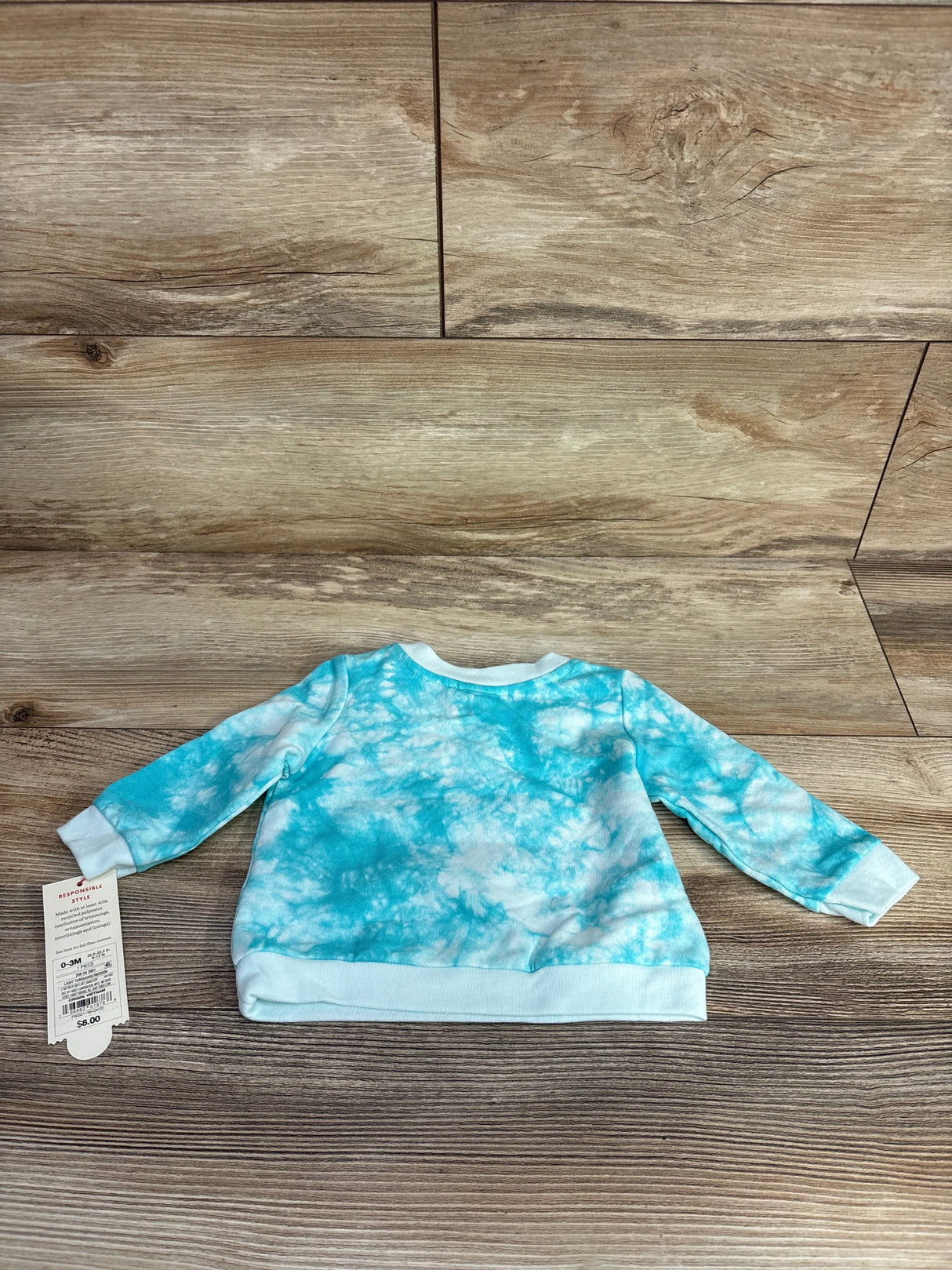 NEW Cat & Jack Tie-Dye Sweatshirt Blue sz 0-3m