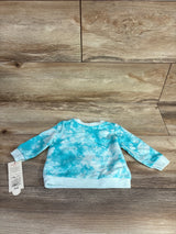 NEW Cat & Jack Tie-Dye Sweatshirt Blue sz 0-3m