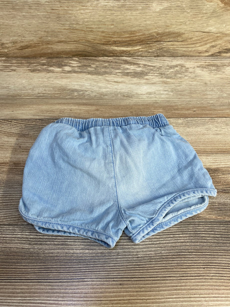 Cat & Jack Drawstring Chambray Shorts Blue sz 18m - Me n Mommy To Be