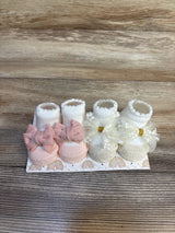 NEW Danbar Global 2pk Bow Sock Booties