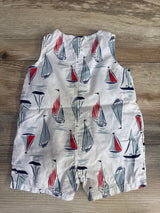 Just One You Sailboat Tank Romper sz 3m