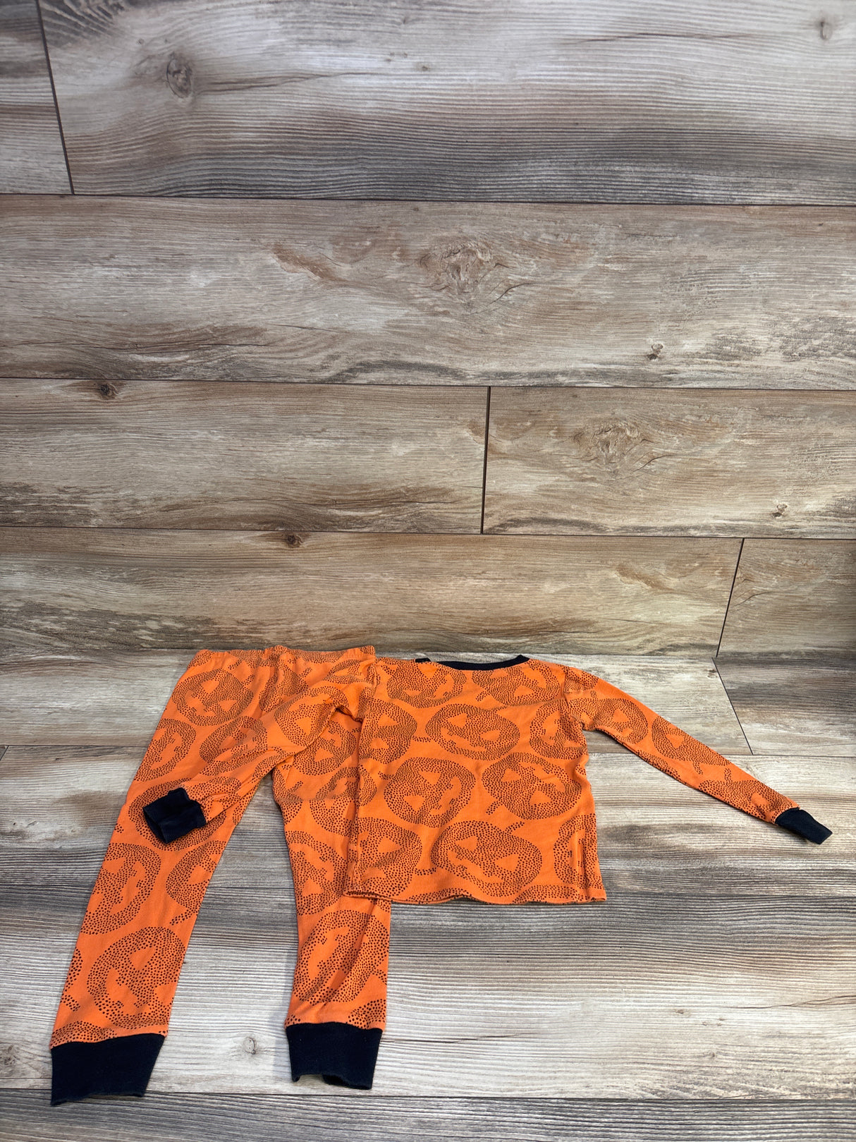 Carter's 2pc Pumpkin Pajama Set Orange sz 5T