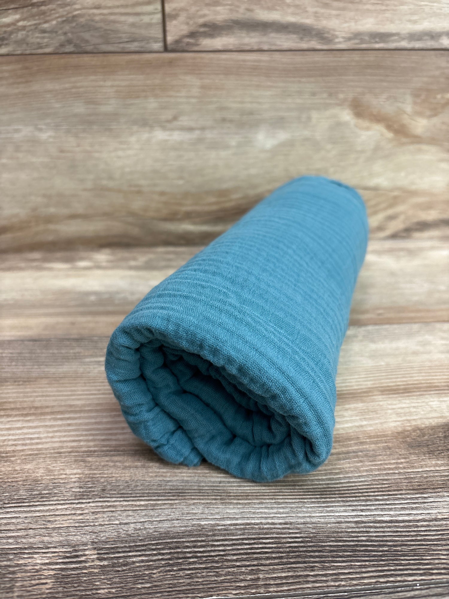 Cloud Island Muslin Swaddle Baby Blanket Blue 47x47''
