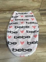 Bebe Baby Logo Plush Swaddle Wrap Pink sz 0-3m