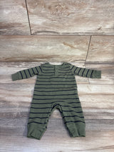 Just One You Waffle Knit Henley Coverall Green sz 3m