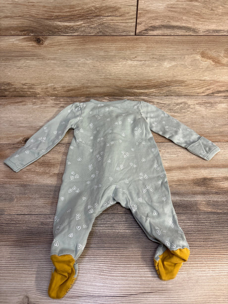 Carter's Heart Print Sleeper Green sz 3m - Me n Mommy To Be