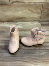 Cat & Jack Whitley Embroidered Western Boots Pink sz 6c