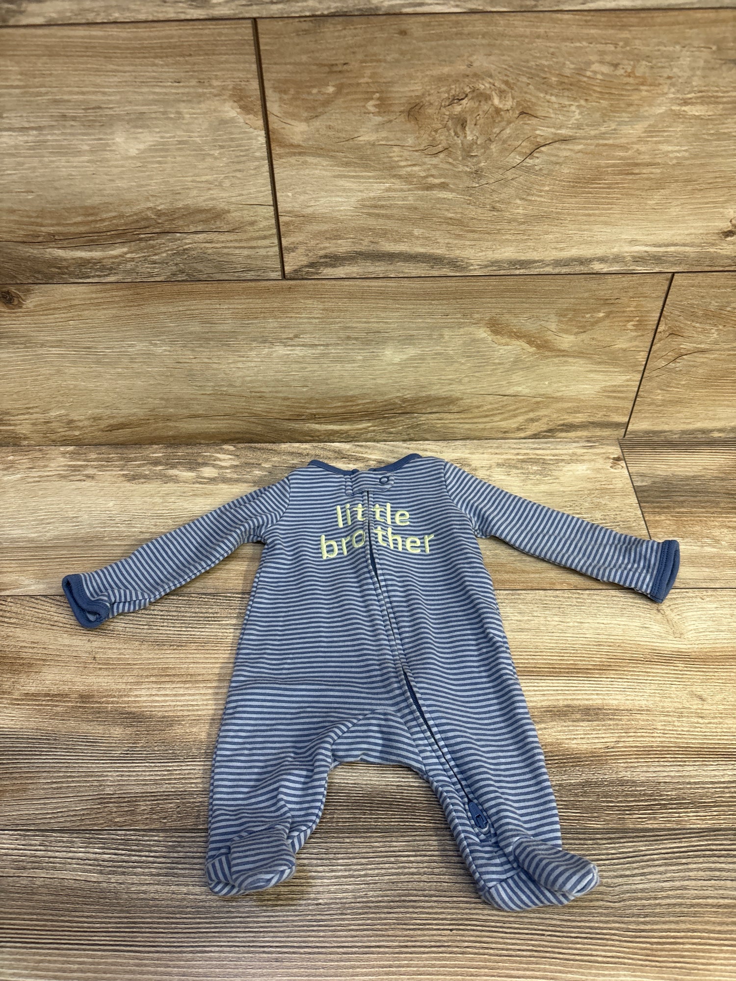 Just One You Striped Little Brother Sleeper Blue sz Newborn